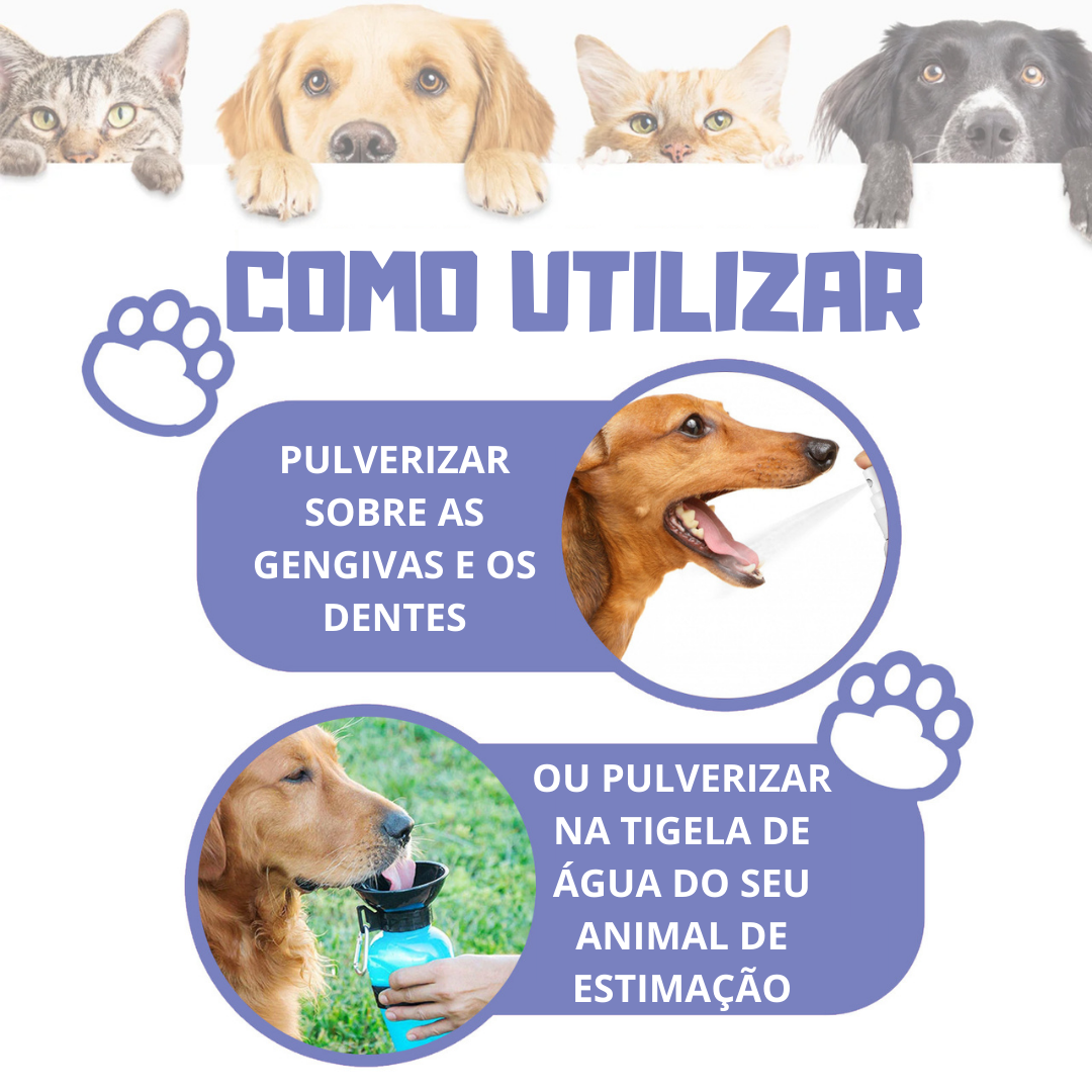SPRAY DE LIMPEZA DENTÁRIA PARA ANIMAIS - DOGGY™