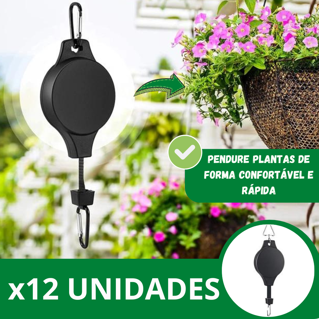 GANCHO RETRÁCTIL AJUSTÁVEL PARA PLANTAS - GREENGRIP™