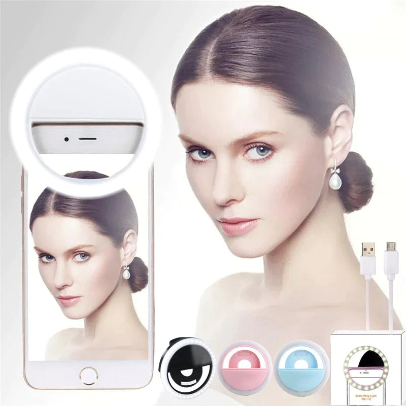 MINI ANEL LUMINOSO PARA SELFIES - SELFIE LIGHT™