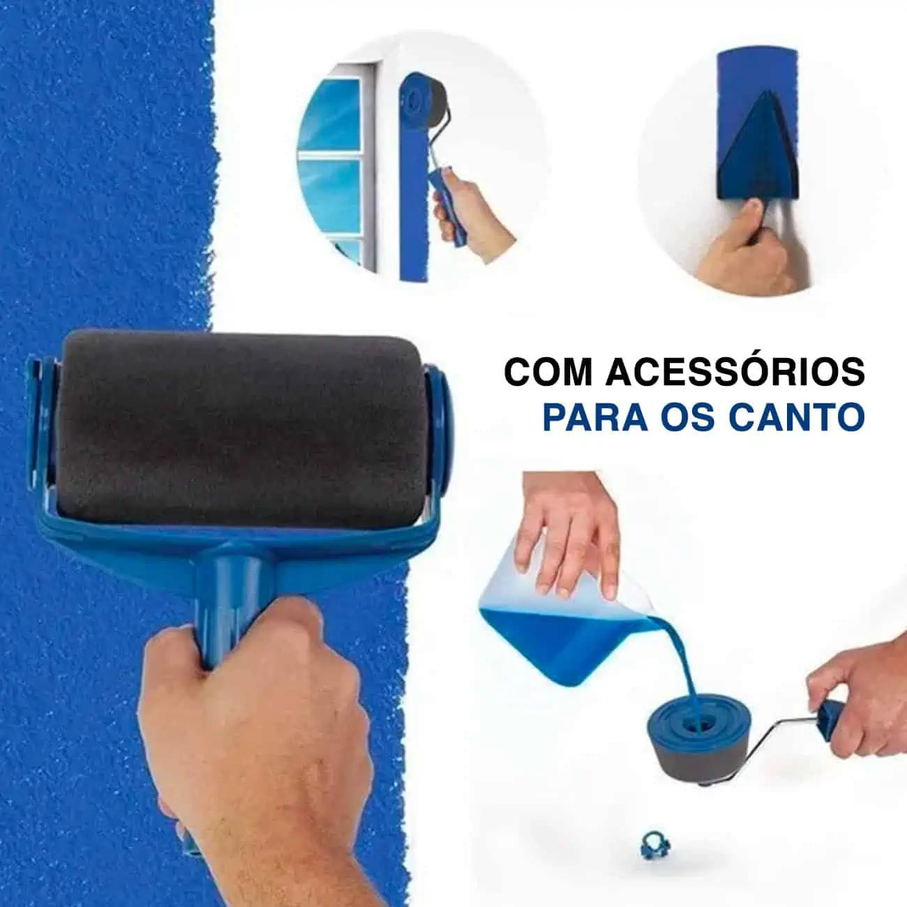 CONJUNTO ROLOS DE PINTURA RECARREGÁVEIS ANTI-GOTAS Paint Master®