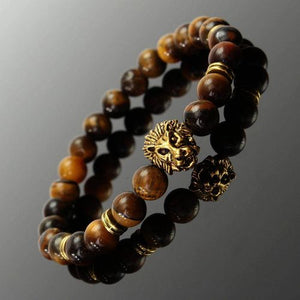 Bracelete Masculino com cabeça de leão - BEALION™