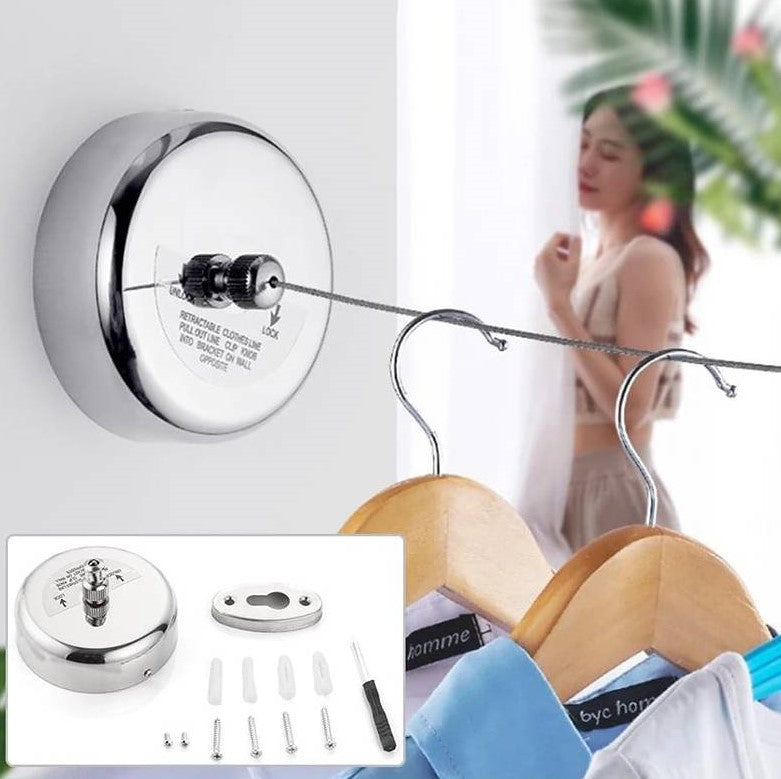 VARAL RETRÁTIL EM NYLON REFORÇADO 2.8 METROS - CLOTHESLINE™
