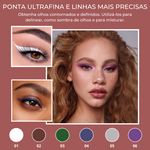 SLASHEYE™ - Conjunto de 6 Lápis Delineador de madeira para Olhos