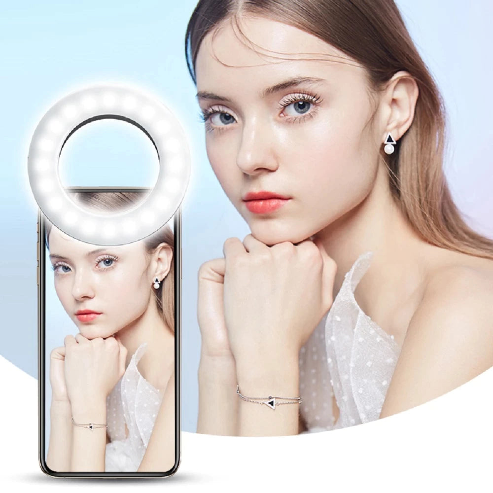 MINI ANEL LUMINOSO PARA SELFIES - SELFIE LIGHT™