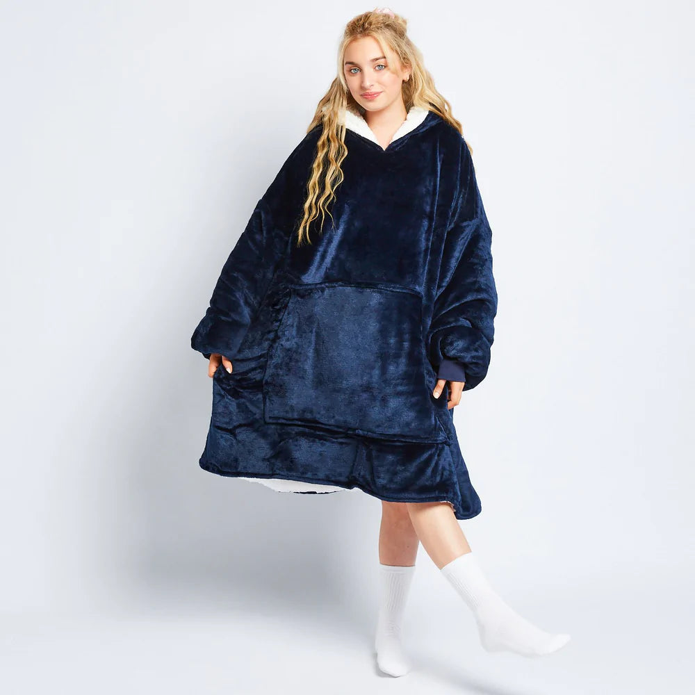 CAMISOLA TÉRMICA COM CAPUZ E BOLSO PARA CASA - POLAR COAT™