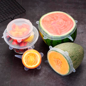 PACOTE DE 6 UNIDADES DE TAMPAS DE SILICONE REUTILIZÁVEIS - PLASTICFREE™